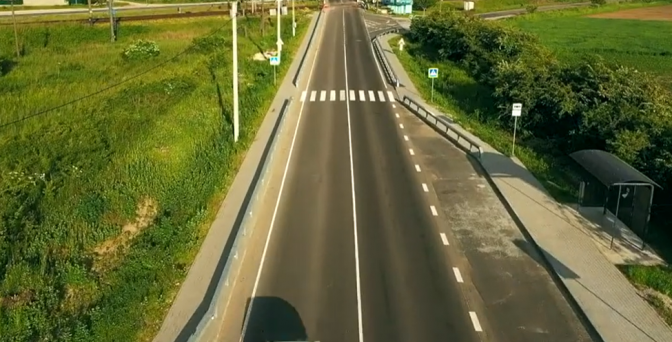 скріншот із відео служби автомобільних доріг у львівській області